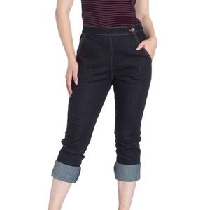 “Charlie” Indigo Denim Capris